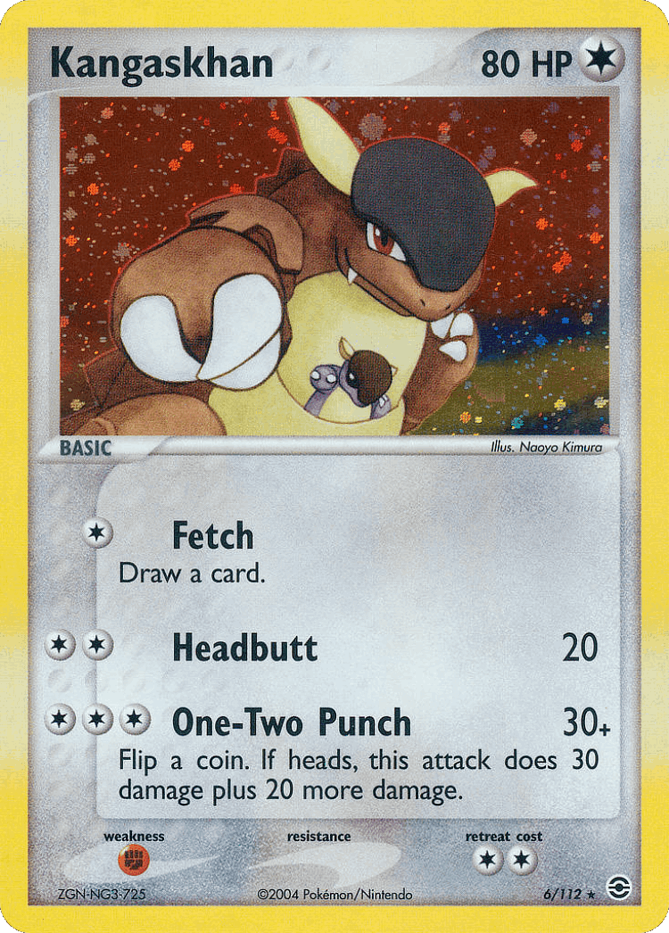 Kangaskhan #6 from FireRed & LeafGreen - Rare Holo - Illustrated by Naoyo Kimura