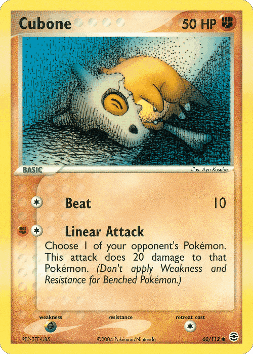 Cubone 60, FireRed & LeafGreen