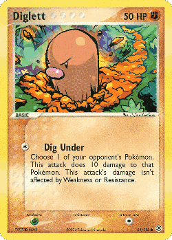 Diglett 61, FireRed & LeafGreen