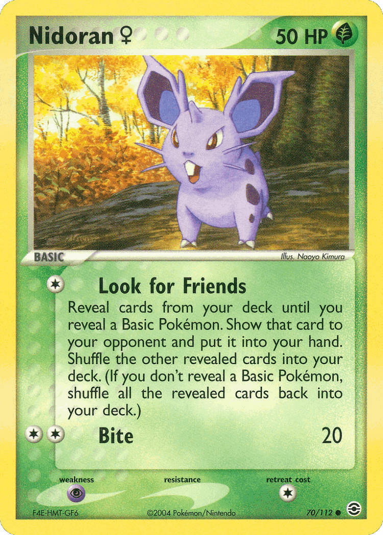 Nidoran ♀ #70 from FireRed & LeafGreen - Common - Illustrated by Naoyo Kimura