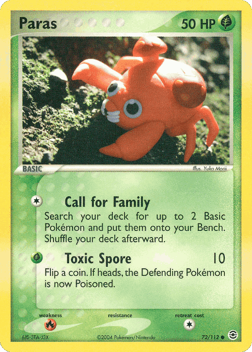 Paras 72, FireRed & LeafGreen