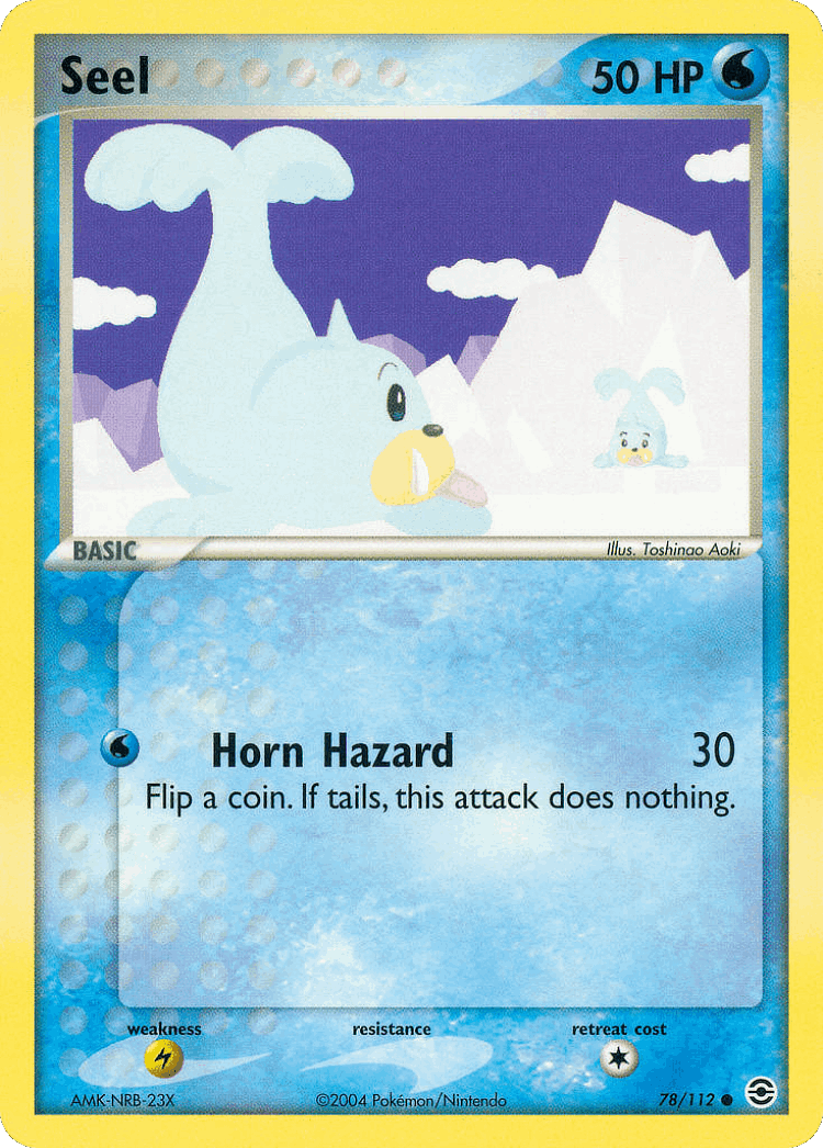 Seel #78 from FireRed & LeafGreen - Common - Illustrated by Toshinao Aoki