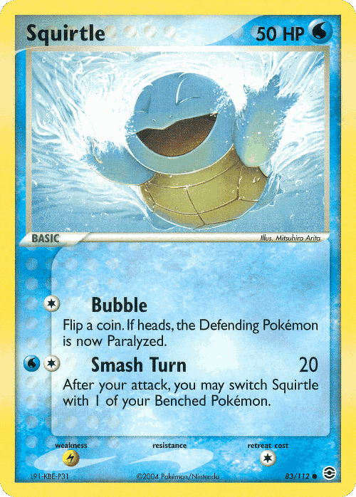 Squirtle 83, FireRed & LeafGreen