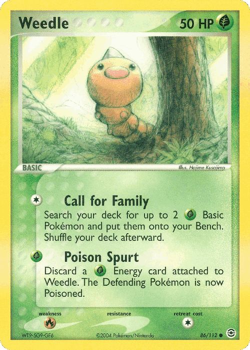 Weedle 86, FireRed & LeafGreen