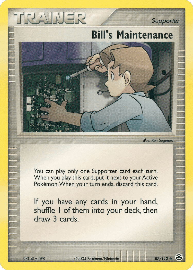 Bill's Maintenance #87 from FireRed & LeafGreen - Uncommon - Illustrated by Ken Sugimori