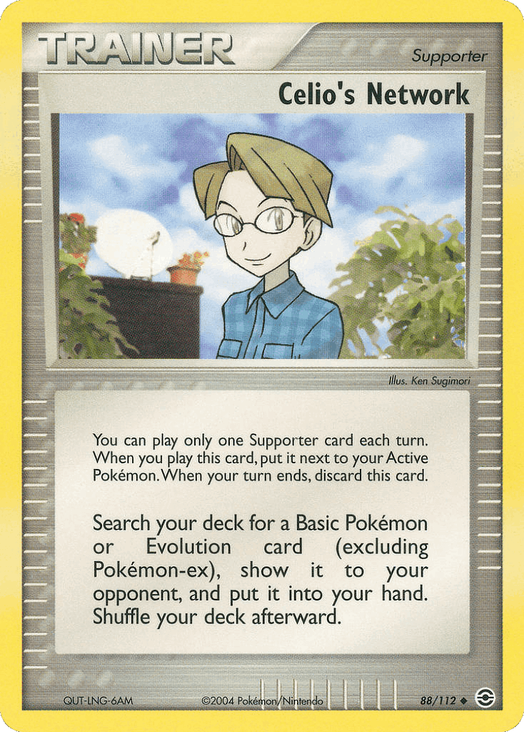 Celio's Network #88 from FireRed & LeafGreen - Uncommon - Illustrated by Ken Sugimori