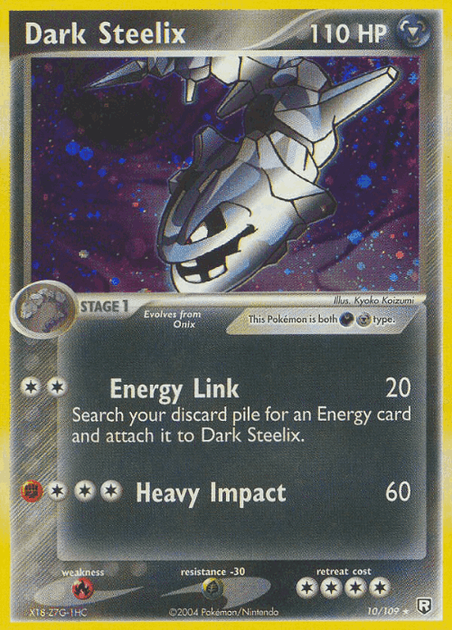 Dark Steelix Pokémon TCG card art