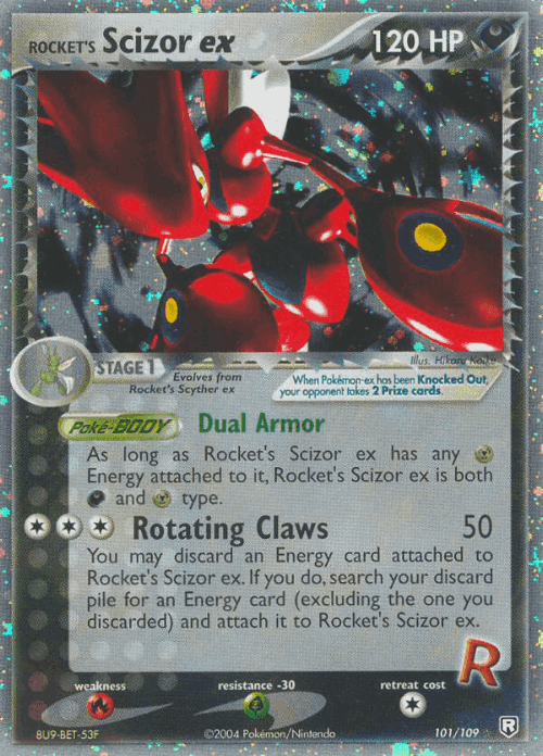 Rocket's Scizor ex 101, Team Rocket Returns