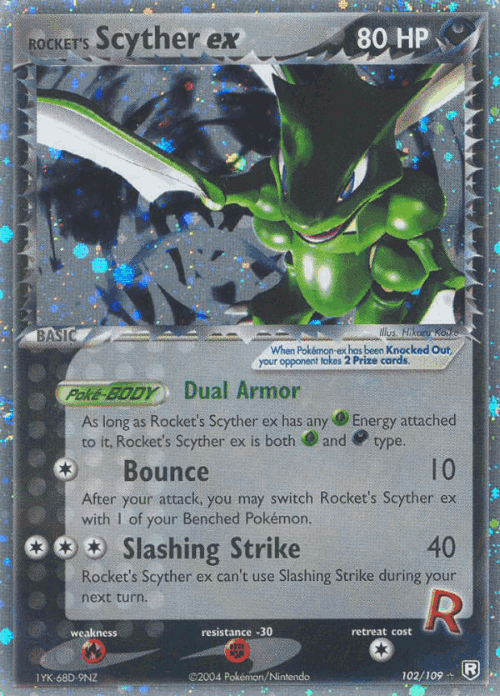 Rocket's Scyther ex 102, Team Rocket Returns