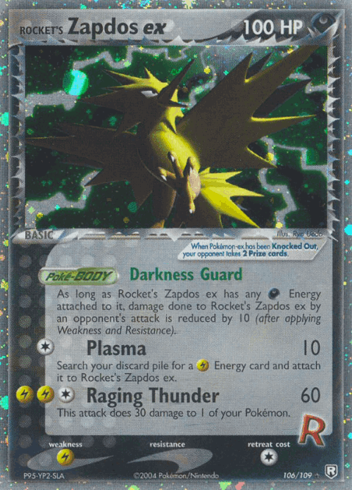 Rocket's Zapdos ex 106, Team Rocket Returns
