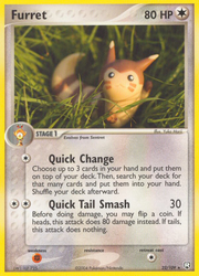 Furret Pokémon TCG card art
