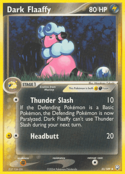 Dark Flaaffy #33 from Team Rocket Returns - Uncommon - Illustrated by Masakazu Fukuda