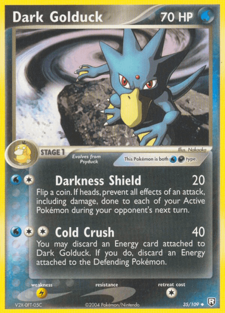 Dark Golduck #35 from Team Rocket Returns - Uncommon - Illustrated by Nakaoka