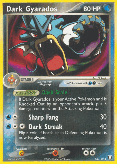 Dark Gyarados 36, Team Rocket Returns