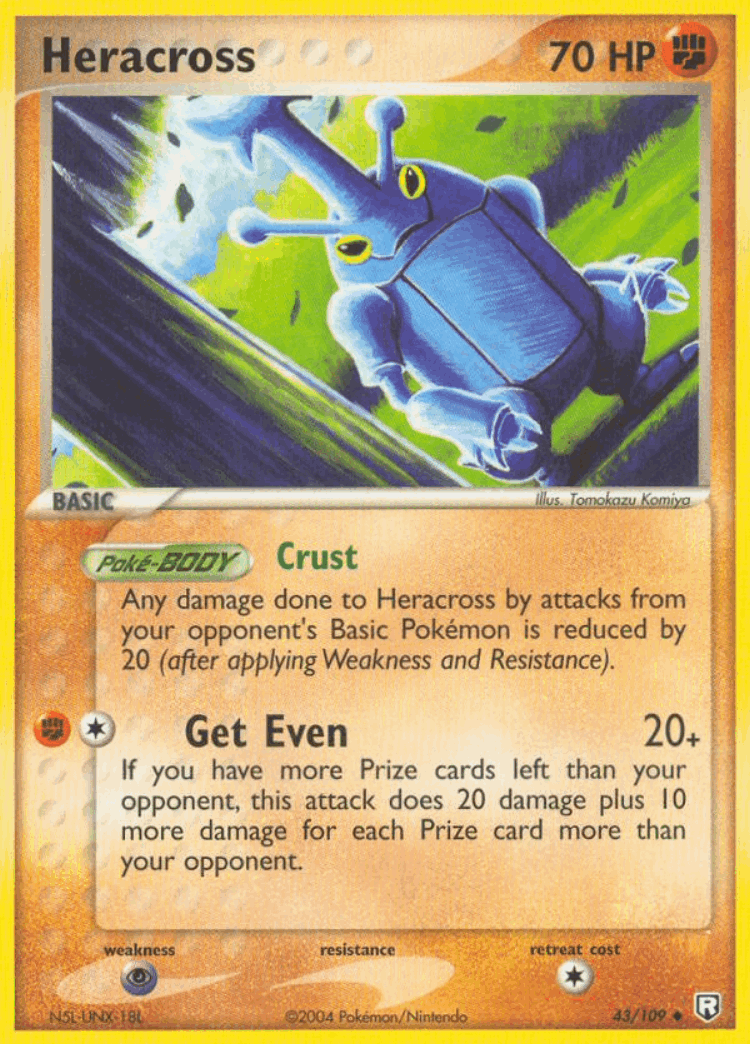 Heracross #43 from Team Rocket Returns - Uncommon - Illustrated by Tomokazu Komiya
