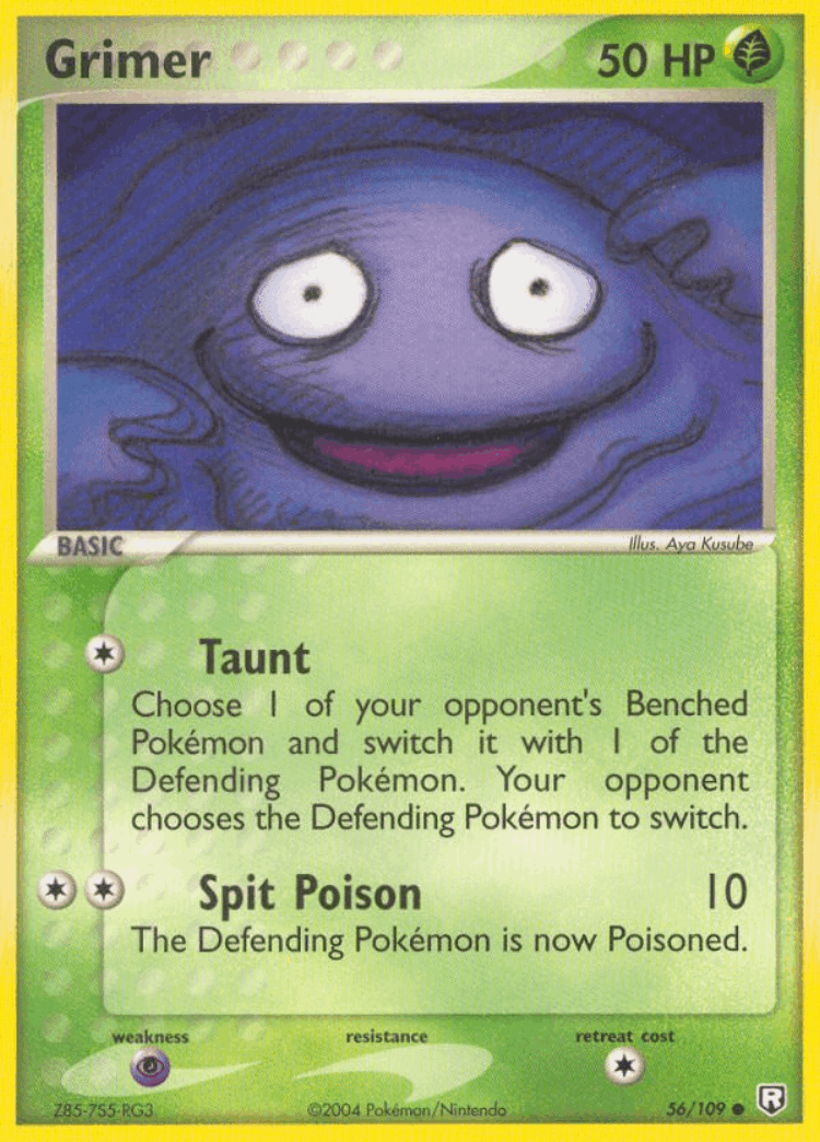 Grimer #56 from Team Rocket Returns - Common - Illustrated by Aya Kusube