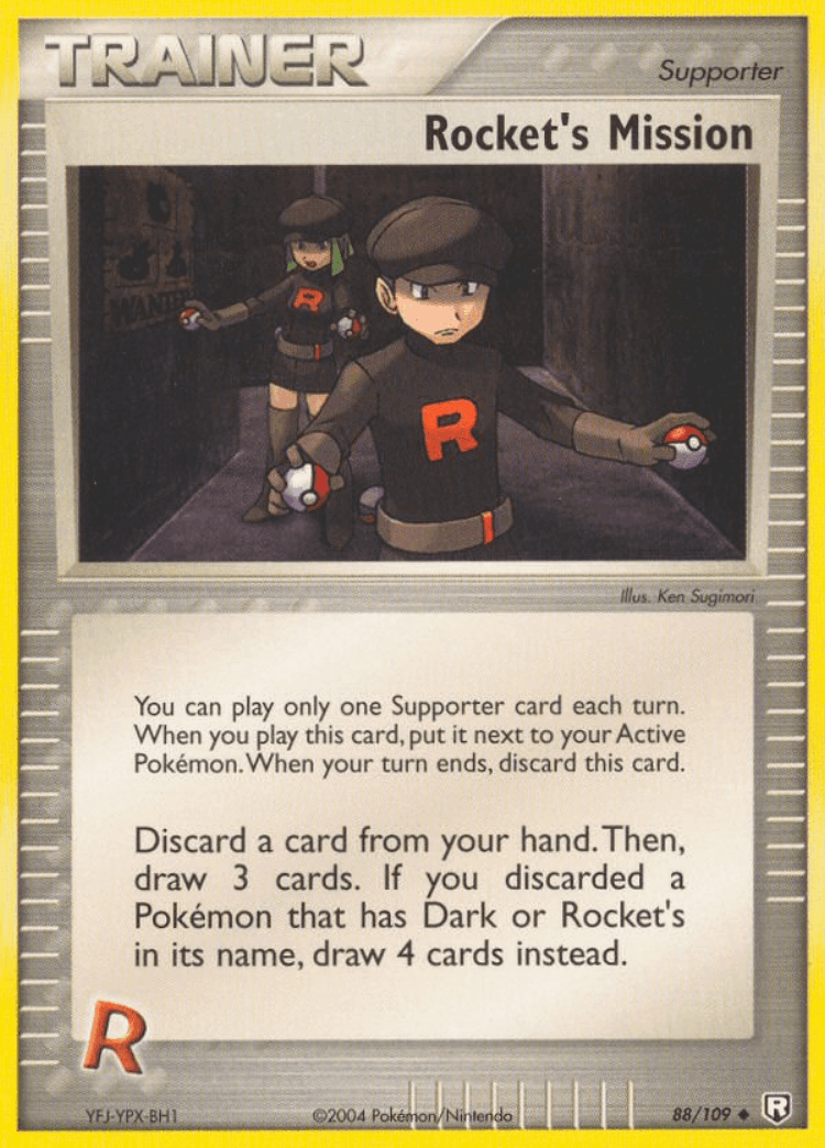 Rocket's Mission #88 from Team Rocket Returns - Uncommon - Illustrated by Ken Sugimori