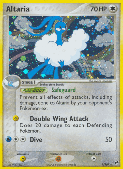 Altaria Pokémon TCG card art