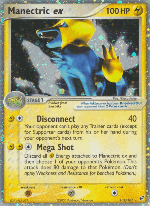 Manectric ex 101, Deoxys