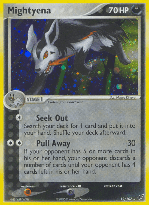 Mightyena Pokémon TCG card art