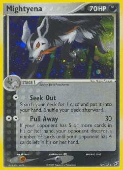 Mightyena Pokémon TCG card art