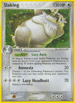 Slaking Pokémon TCG card art