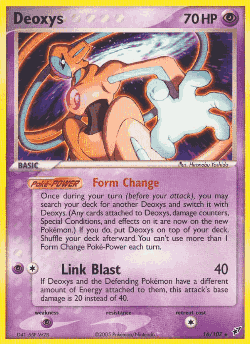 Deoxys Pokémon TCG card art