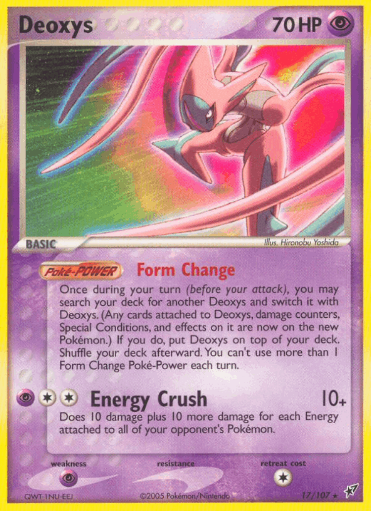 Deoxys #17 from Deoxys - Rare - Illustrated by Hironobu Yoshida