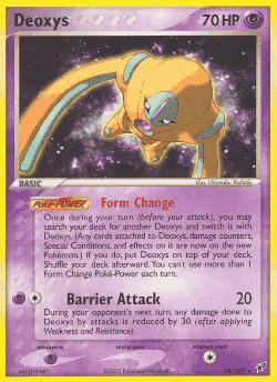 Deoxys Pokémon TCG card art