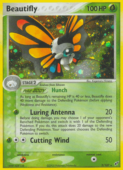 Beautifly Pokémon TCG card art
