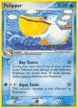 Pelipper Pokémon TCG card art