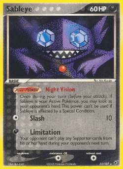 Sableye Pokémon TCG card art