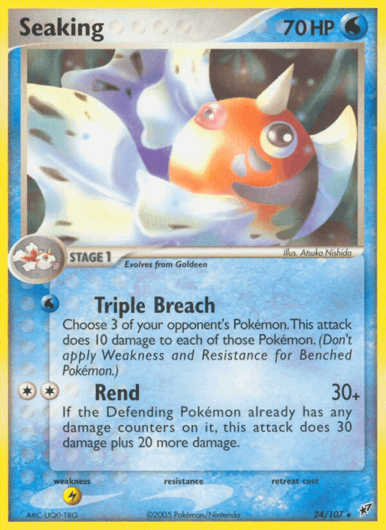 Seaking #24 from Deoxys - Rare - Illustrated by Atsuko Nishida
