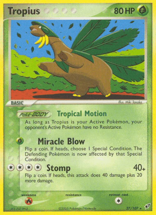 Tropius 27, Deoxys
