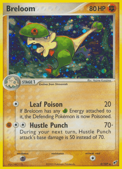 Breloom Pokémon TCG card art