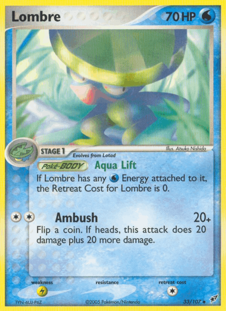 Lombre #33 from Deoxys - Uncommon - Illustrated by Atsuko Nishida