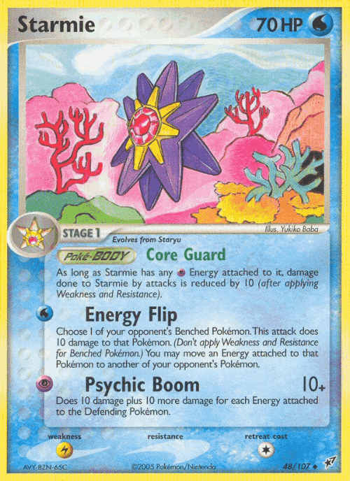 Starmie #48 from Deoxys - Uncommon - Illustrated by Yukiko Baba