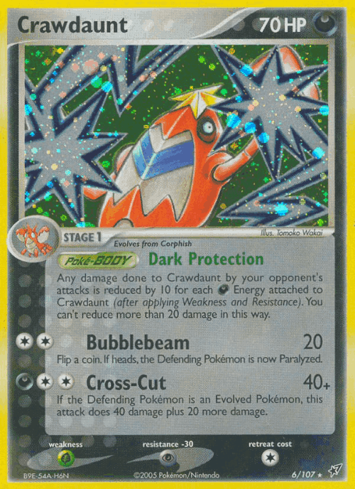 Crawdaunt Pokémon TCG card art