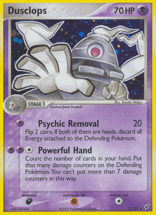Dusclops Pokémon TCG card art