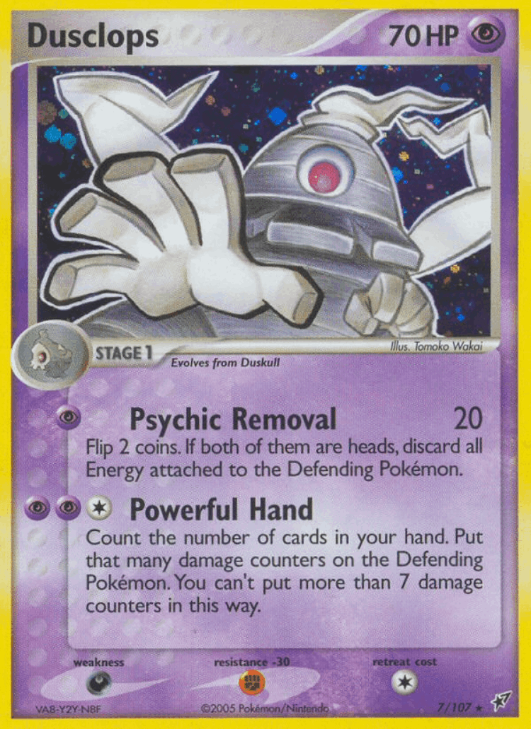 Dusclops #7 from Deoxys - Rare Holo - Illustrated by Tomoko Wakai