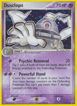 Dusclops Pokémon TCG card art