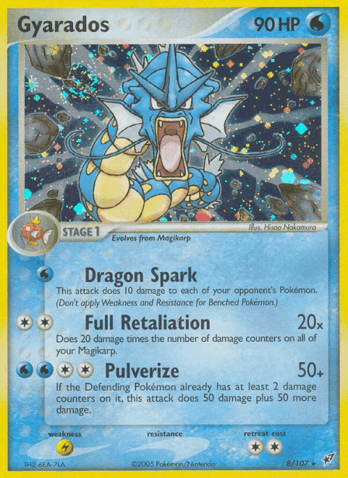 Gyarados Pokémon TCG card art