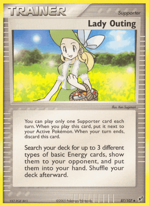 Lady Outing #87 from Deoxys - Uncommon - Illustrated by Ken Sugimori