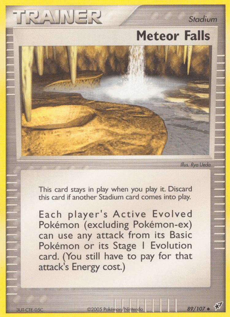 Meteor Falls #89 from Deoxys - Uncommon - Illustrated by Ryo Ueda
