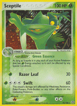 Sceptile Pokémon TCG card art