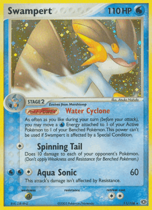 Swampert Pokémon TCG card art
