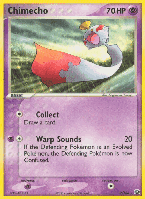 Chimecho Pokémon TCG card art