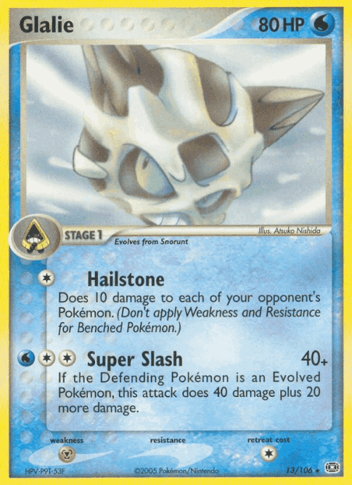 Glalie Pokémon TCG card art