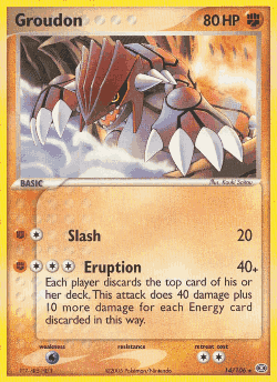 Groudon Pokémon TCG card art