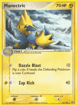 Manectric Pokémon TCG card art